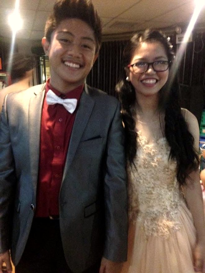 Grace and Elmar dressed up